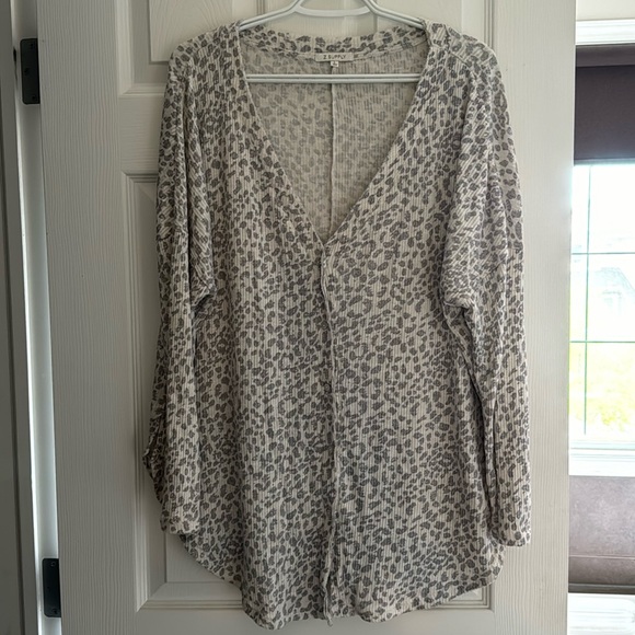 Z Supply - Calli Rib Hacci Cardigan - L - Picture 2 of 6